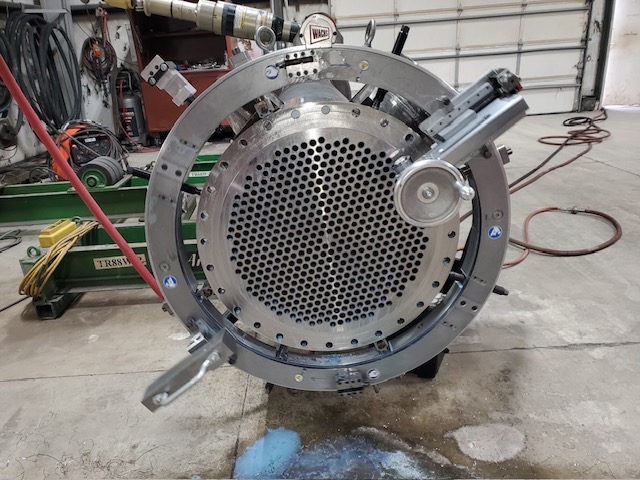 BOMS field machining crew on site
